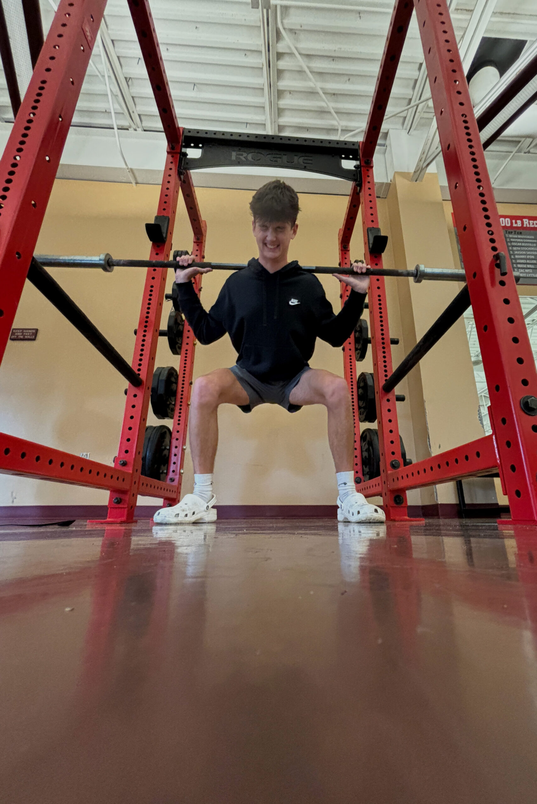 To begin his morning, Landon woke up ready to exceed his weight goal during his workout. He pushed but simply couldn't get it.